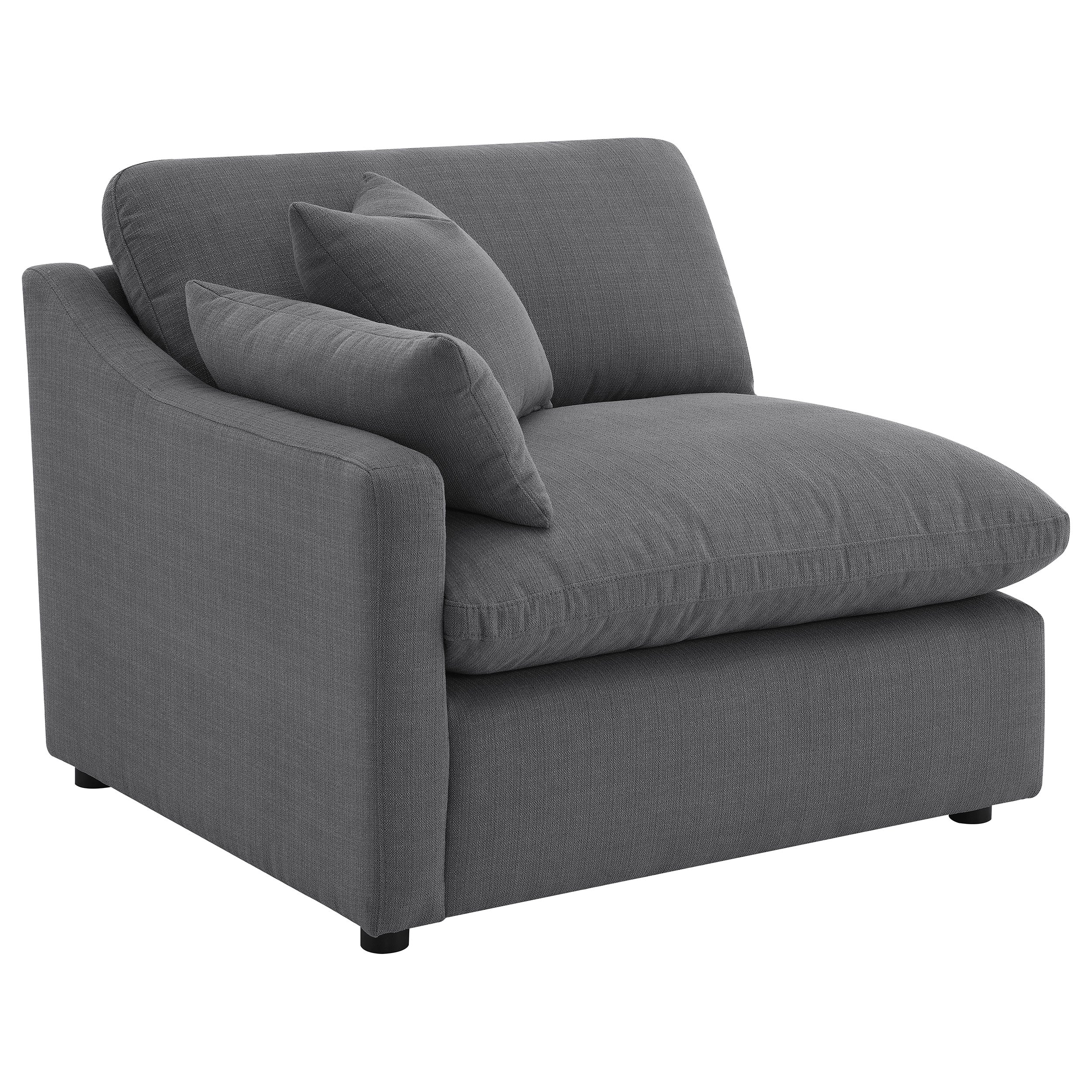 Hobson Upholstered Modular Sectional Sofa Charcoal