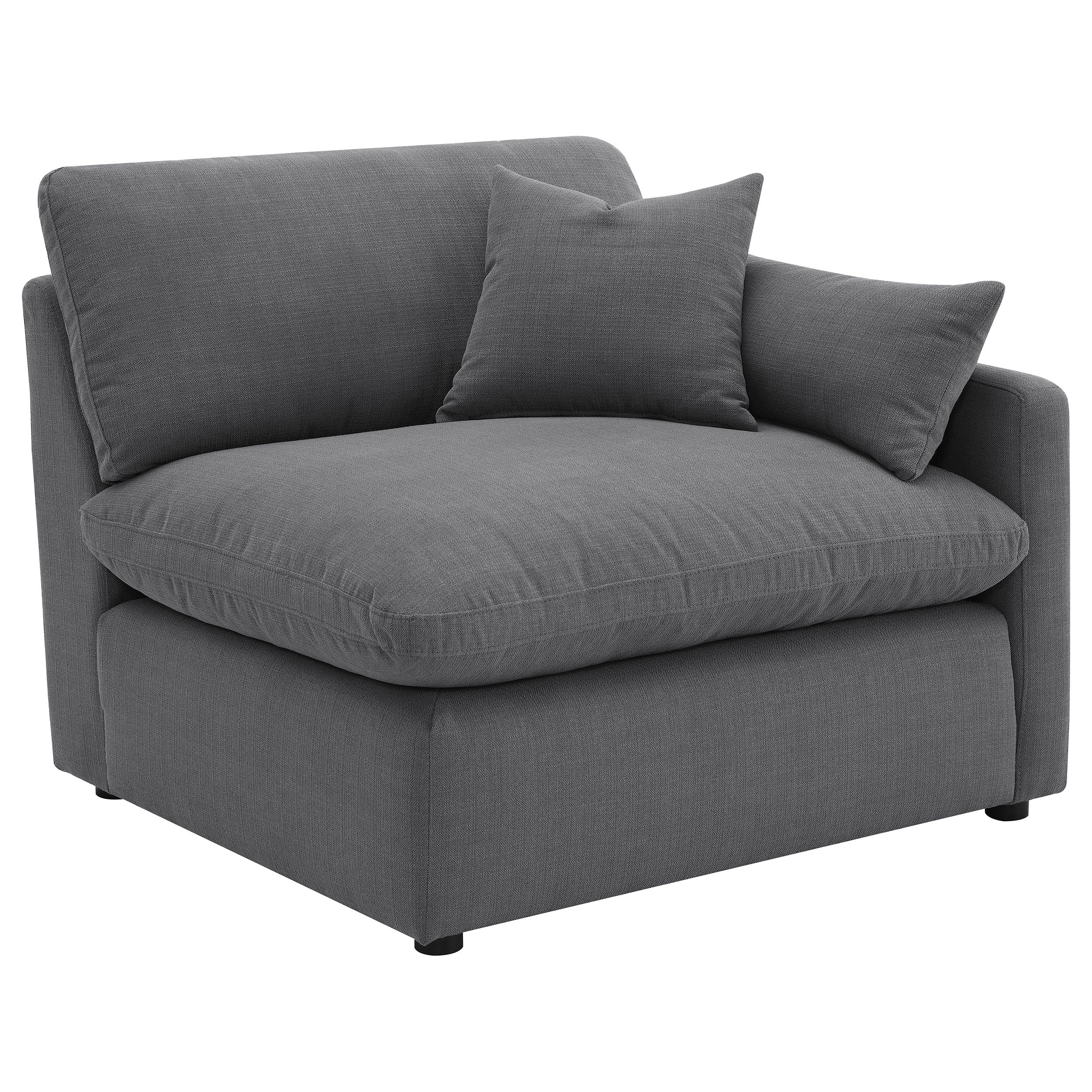 Hobson Upholstered Modular Sectional Sofa Charcoal