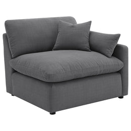 Hobson Upholstered Modular Sectional Sofa Charcoal