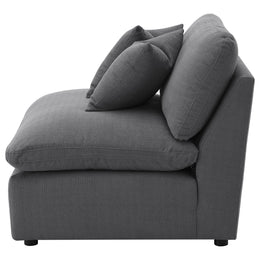 Hobson Upholstered Armless Chair Ivory