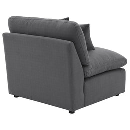 Hobson Upholstered Armless Chair Ivory
