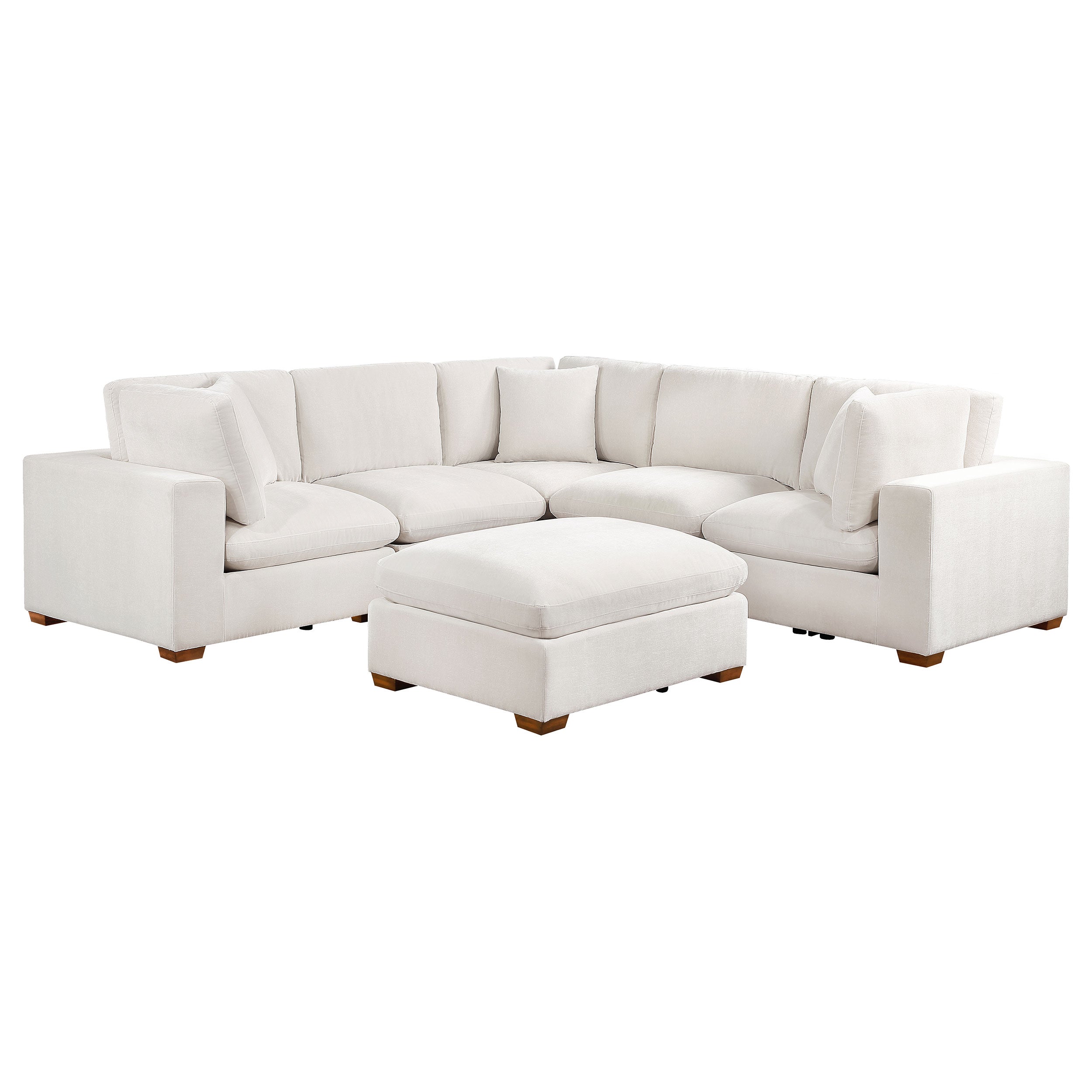 Lakeview Upholstered Modular Sectional Chocolate
