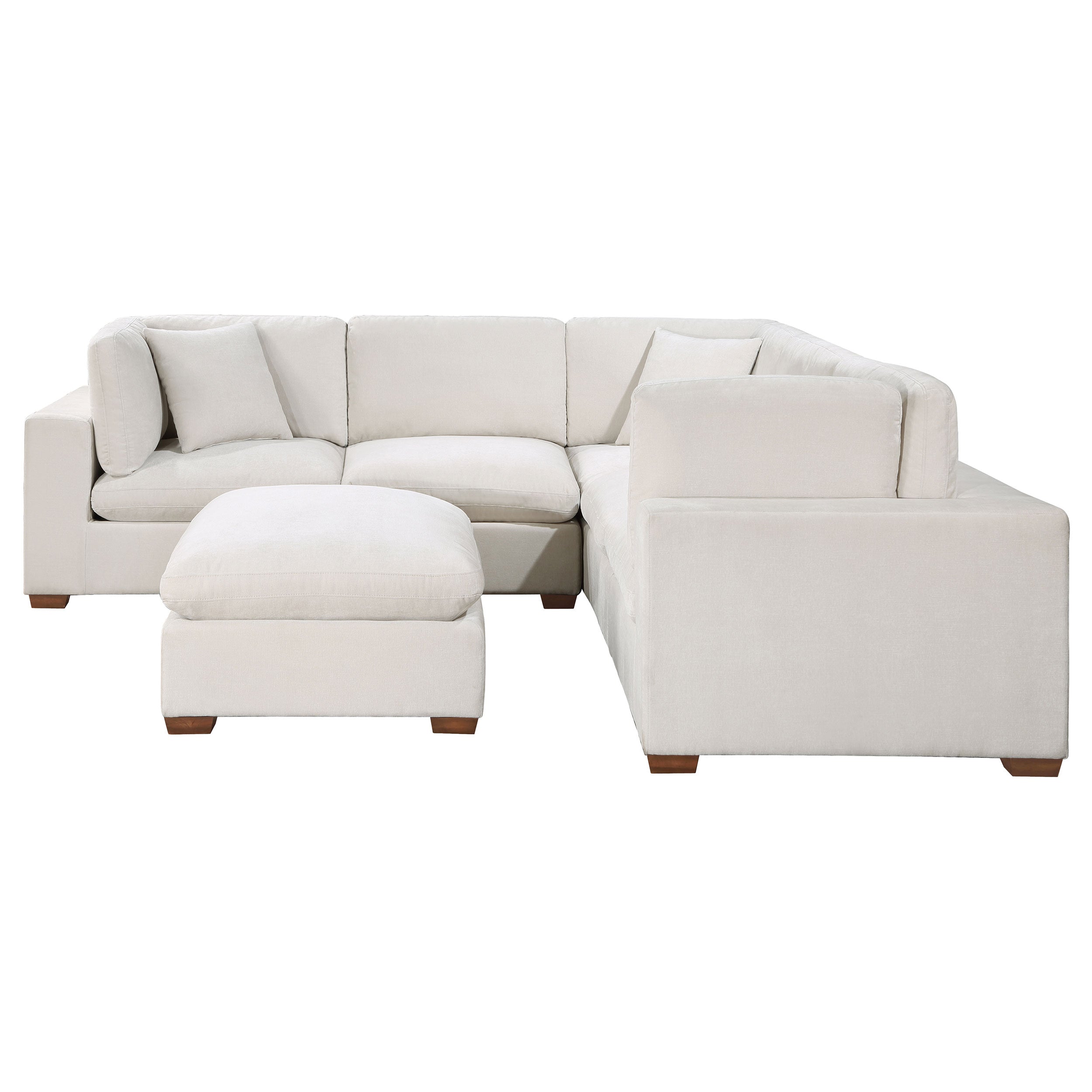 Lakeview Upholstered Modular Sectional Chocolate