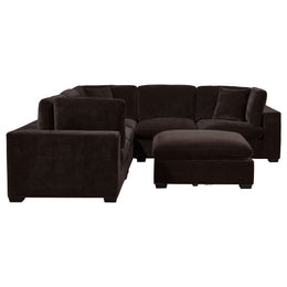 Lakeview Upholstered Modular Sectional Chocolate