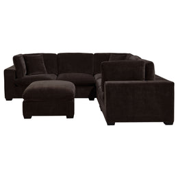 Lakeview Upholstered Modular Sectional Chocolate
