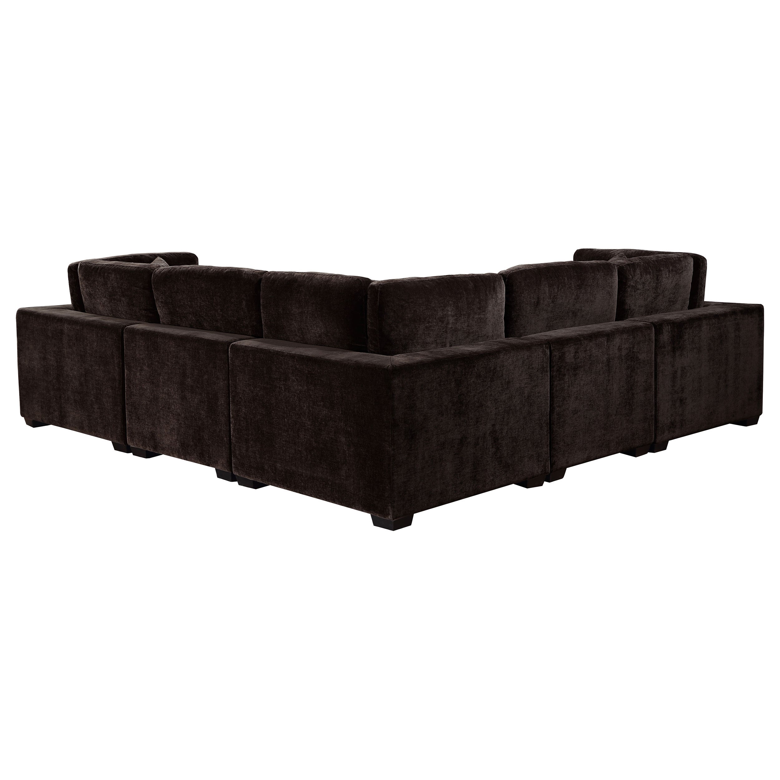 Lakeview Upholstered Modular Sectional Chocolate