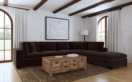 Lakeview Upholstered Modular Sectional Chocolate