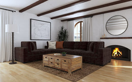 Lakeview Upholstered Modular Sectional Chocolate
