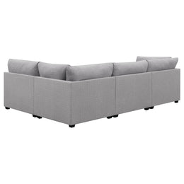 Cambria Upholstered Modular Sectional Sofa Grey