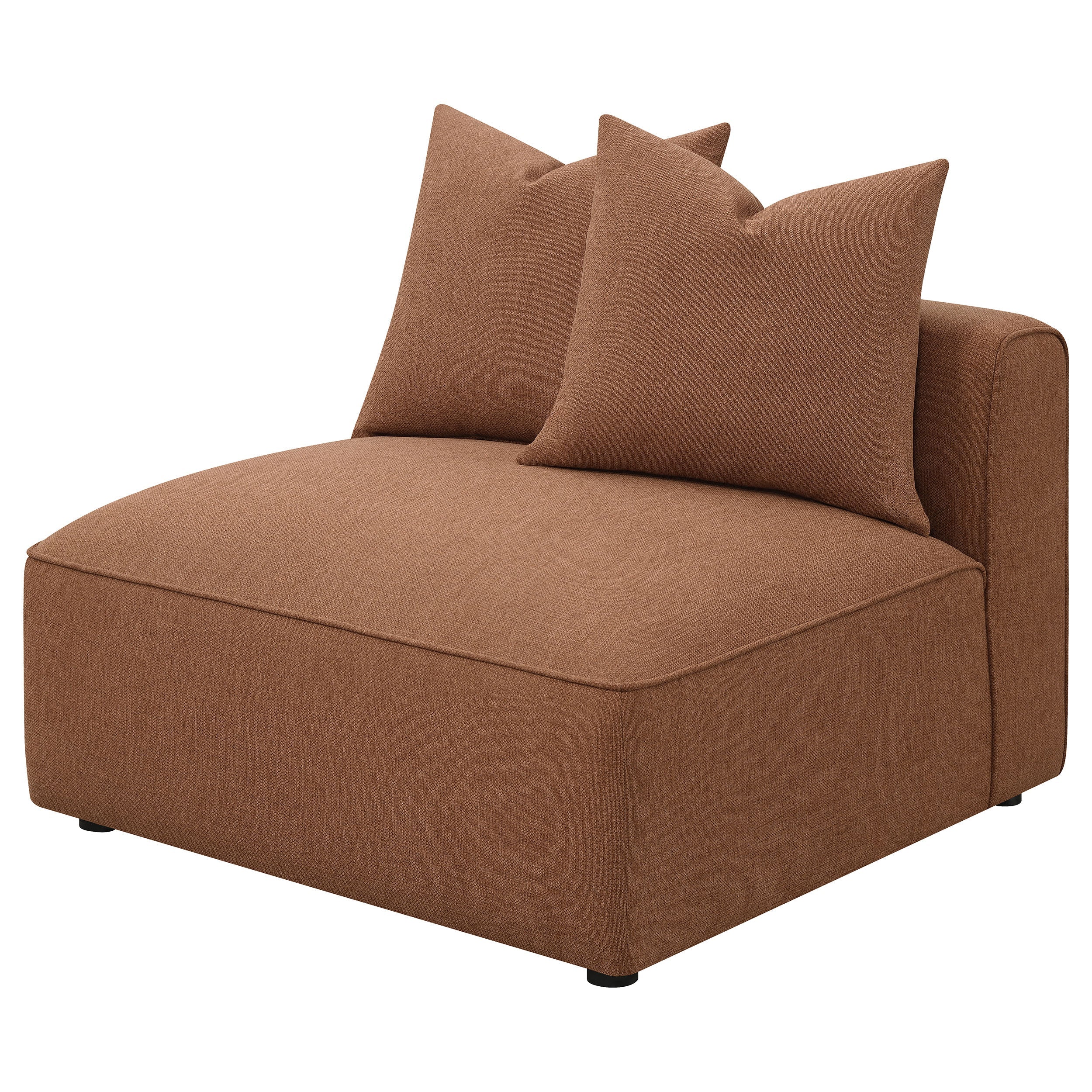 Jennifer Upholstered Armless Chair Grey