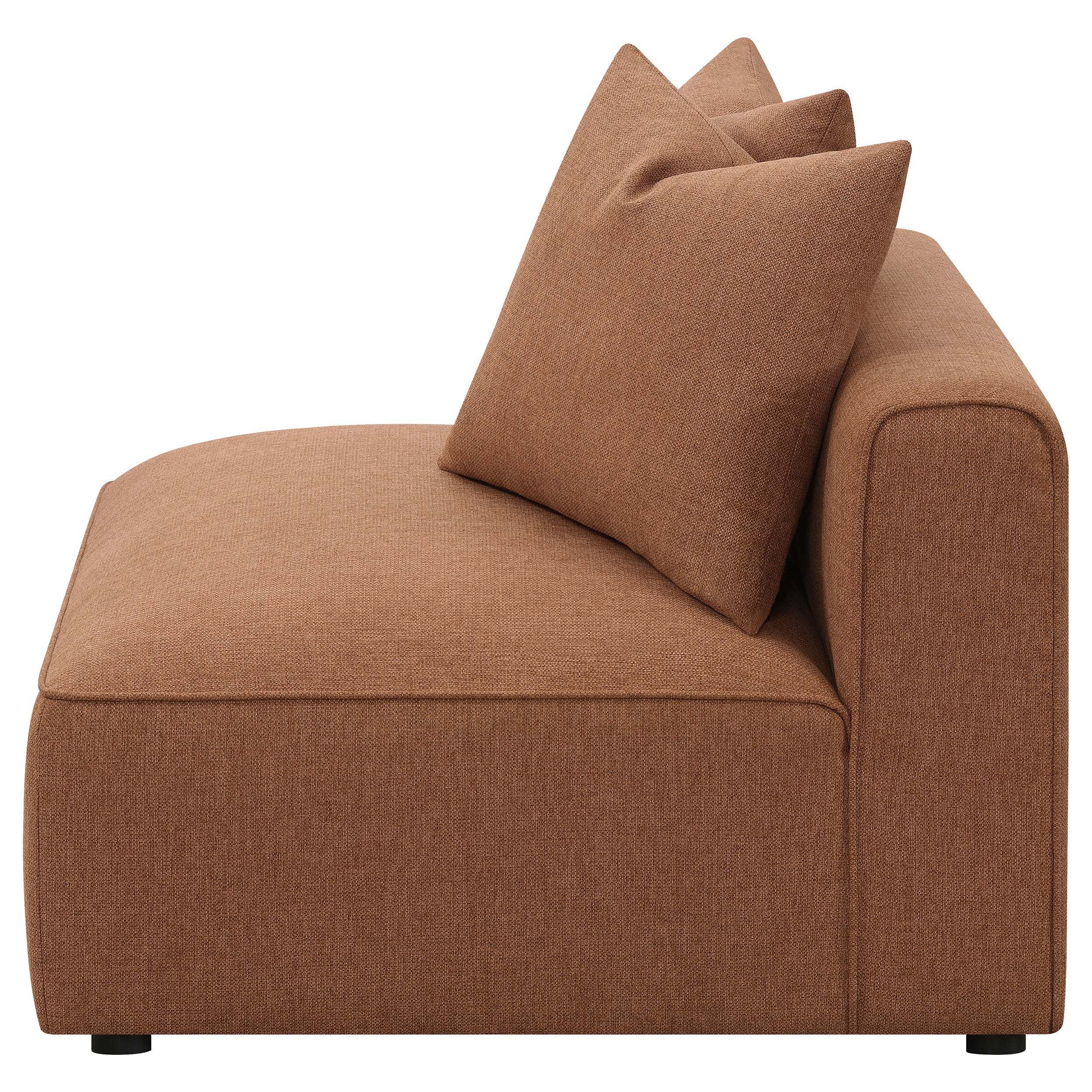 Jennifer Upholstered Armless Chair Grey