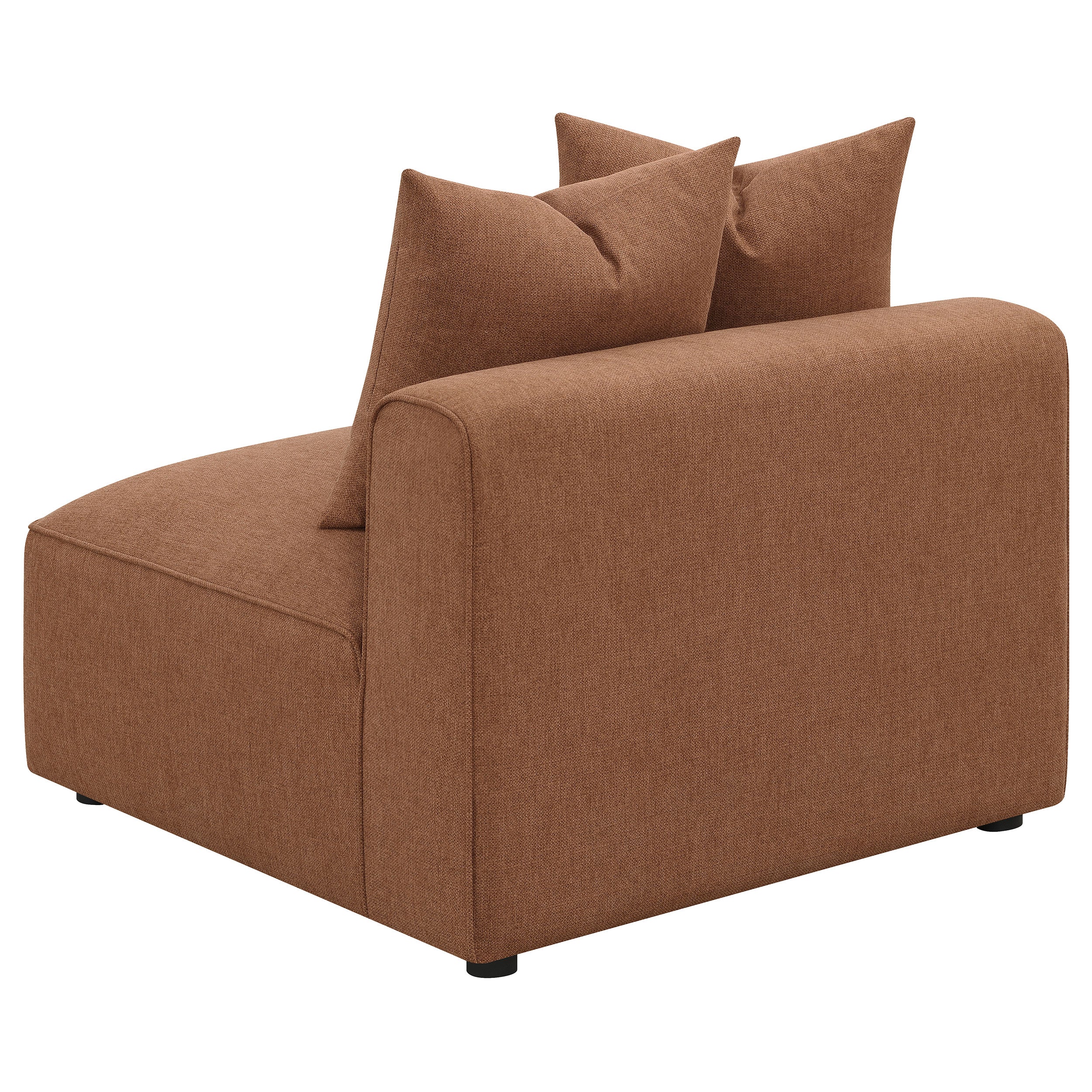 Jennifer Upholstered Armless Chair Grey
