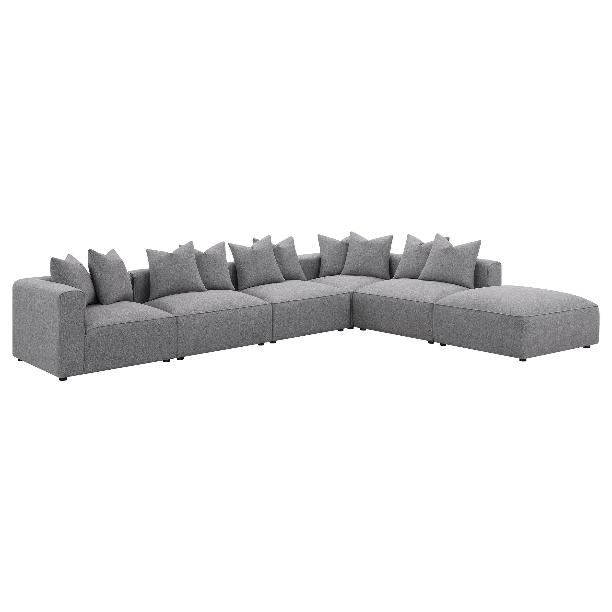Jennifer Upholstered Modular Sectional Grey