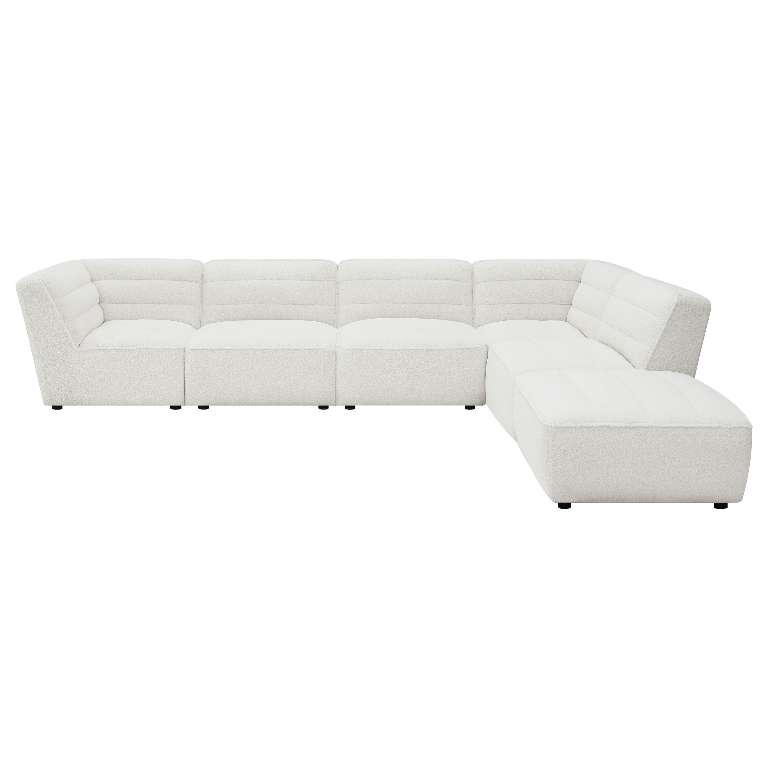 Sunny Upholstered Modular Sectional Sofa Charcoal