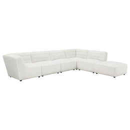 Sunny Square Upholstered Ottoman Dark Charcoal