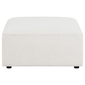 Freddie Square Upholstered Ottoman Pearl
