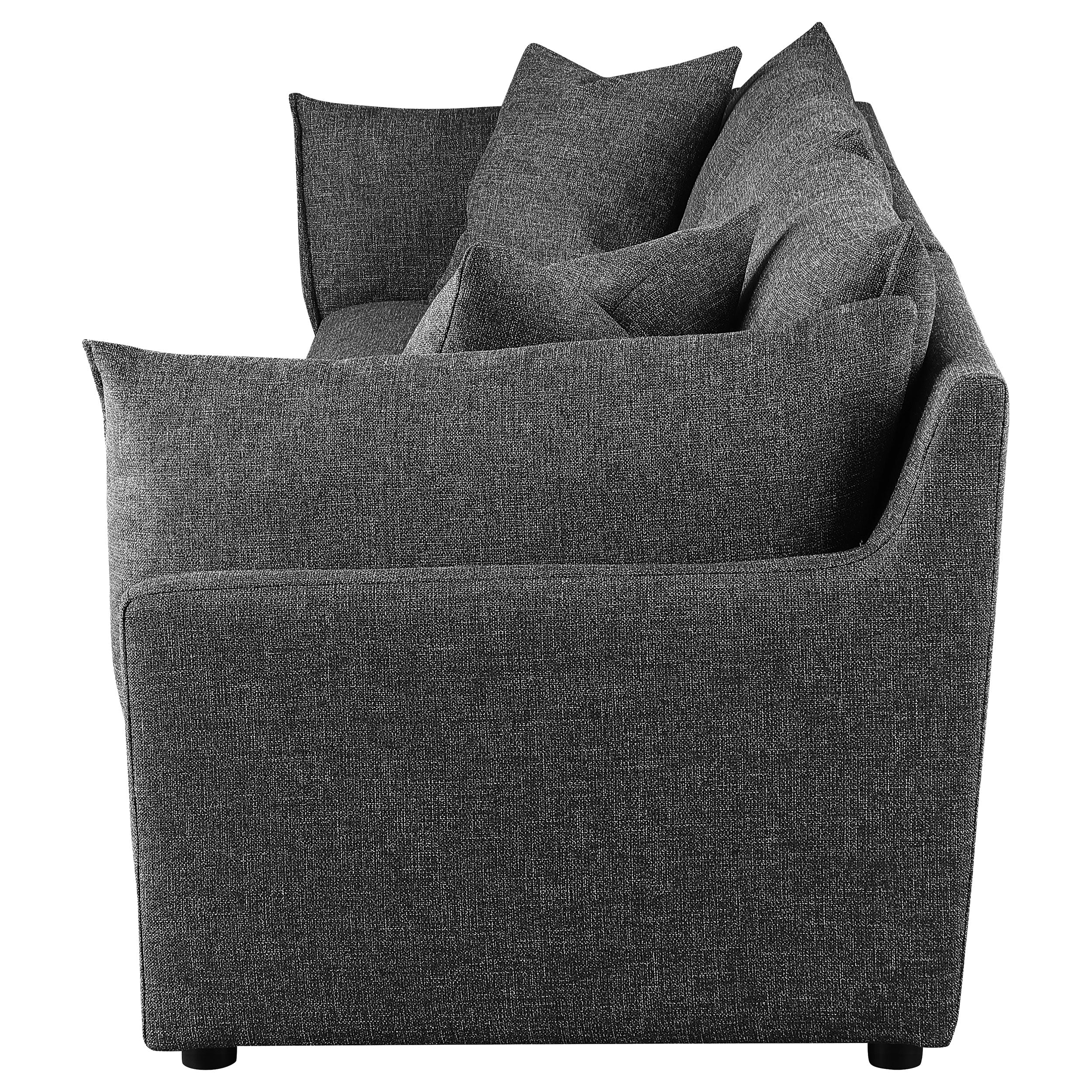 Sasha Upholstered Sofa Barely Black
