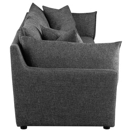 Sasha Upholstered Sofa Barely Black