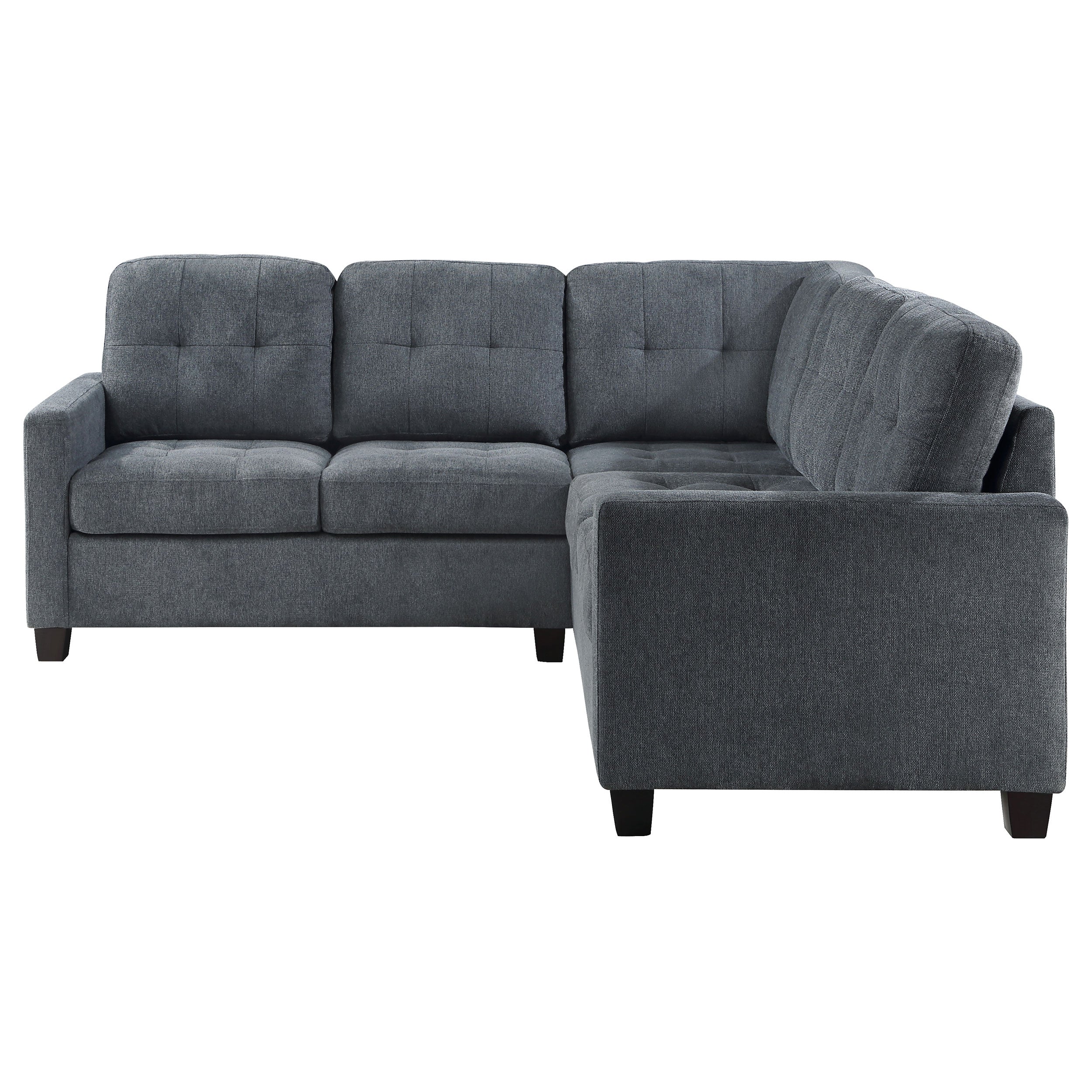 Georgina Upholstered Sectional Sofa Steel Beige