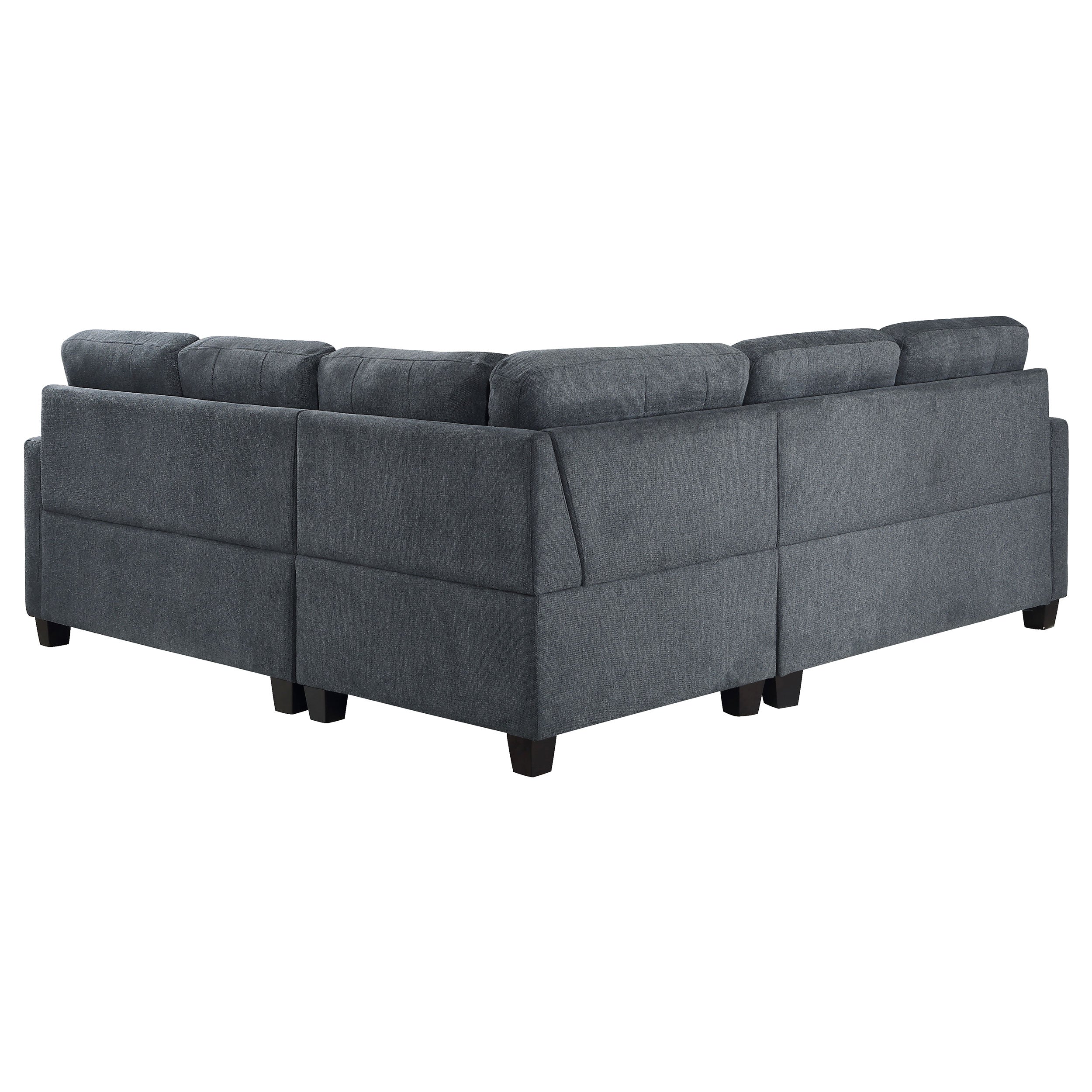 Georgina Upholstered Sectional Sofa Steel Beige