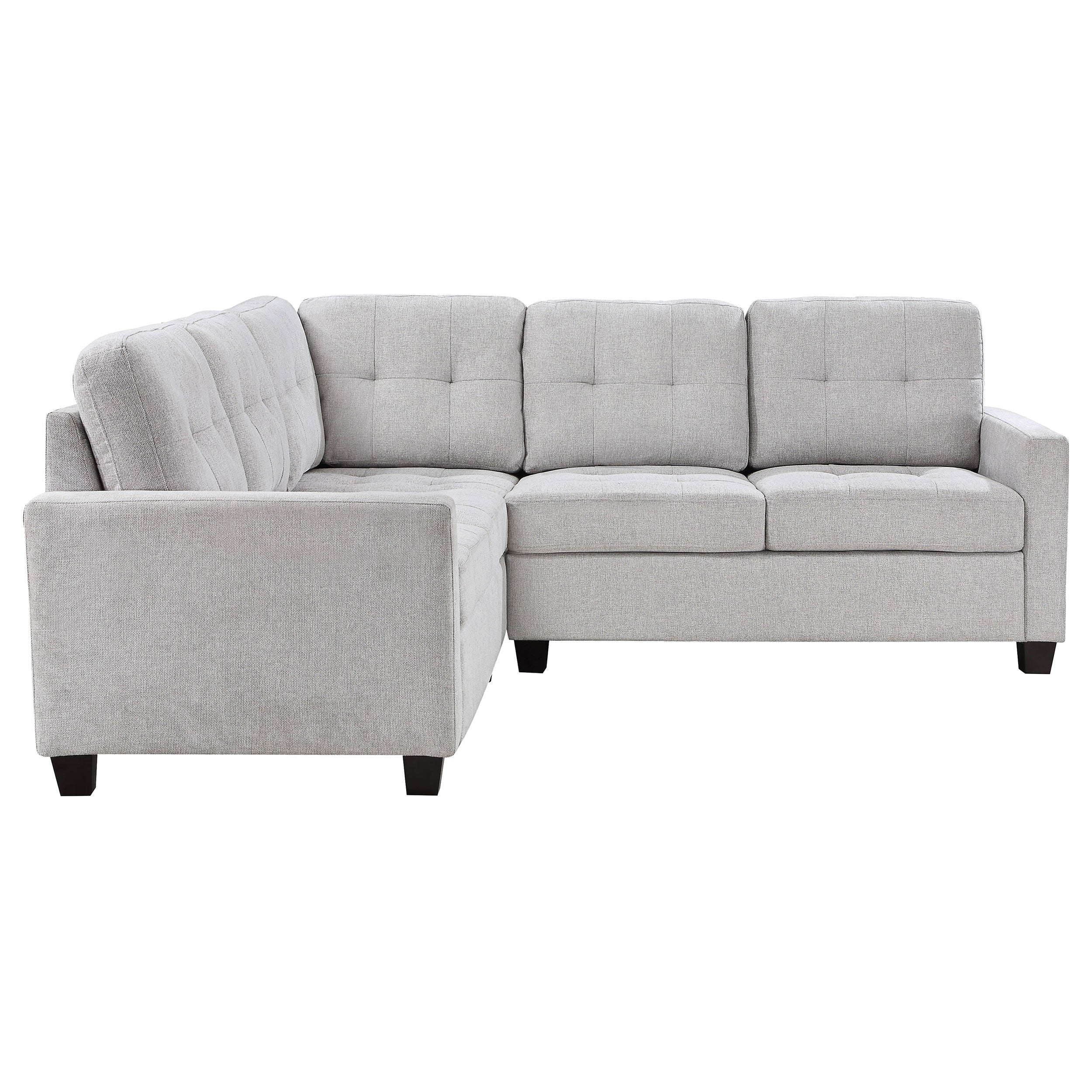 Georgina Upholstered Sectional Sofa Steel Beige