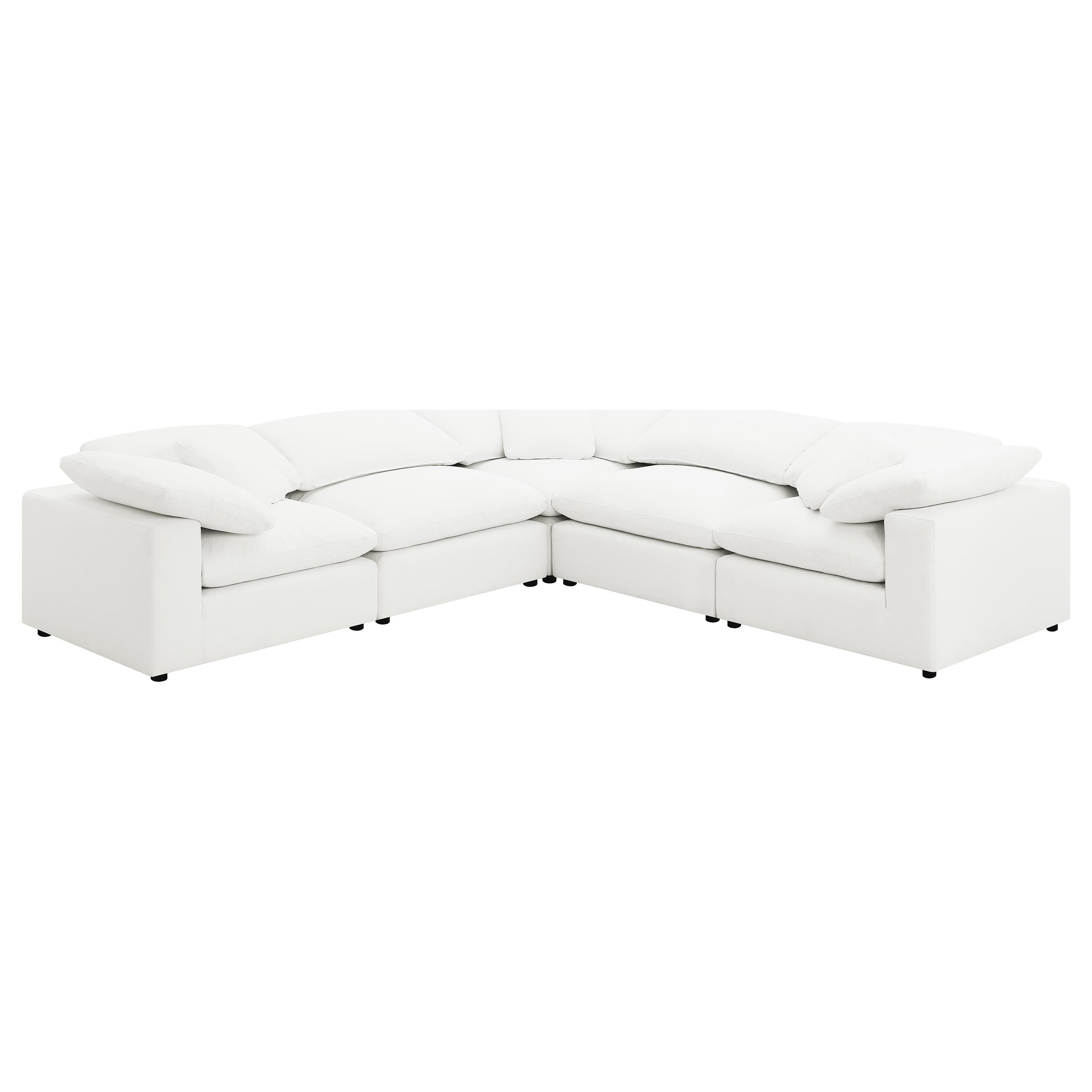 Raleigh Boucle Upholstered Modular Sectional Grey