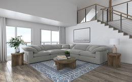 Raleigh Boucle Upholstered Modular Sectional Grey