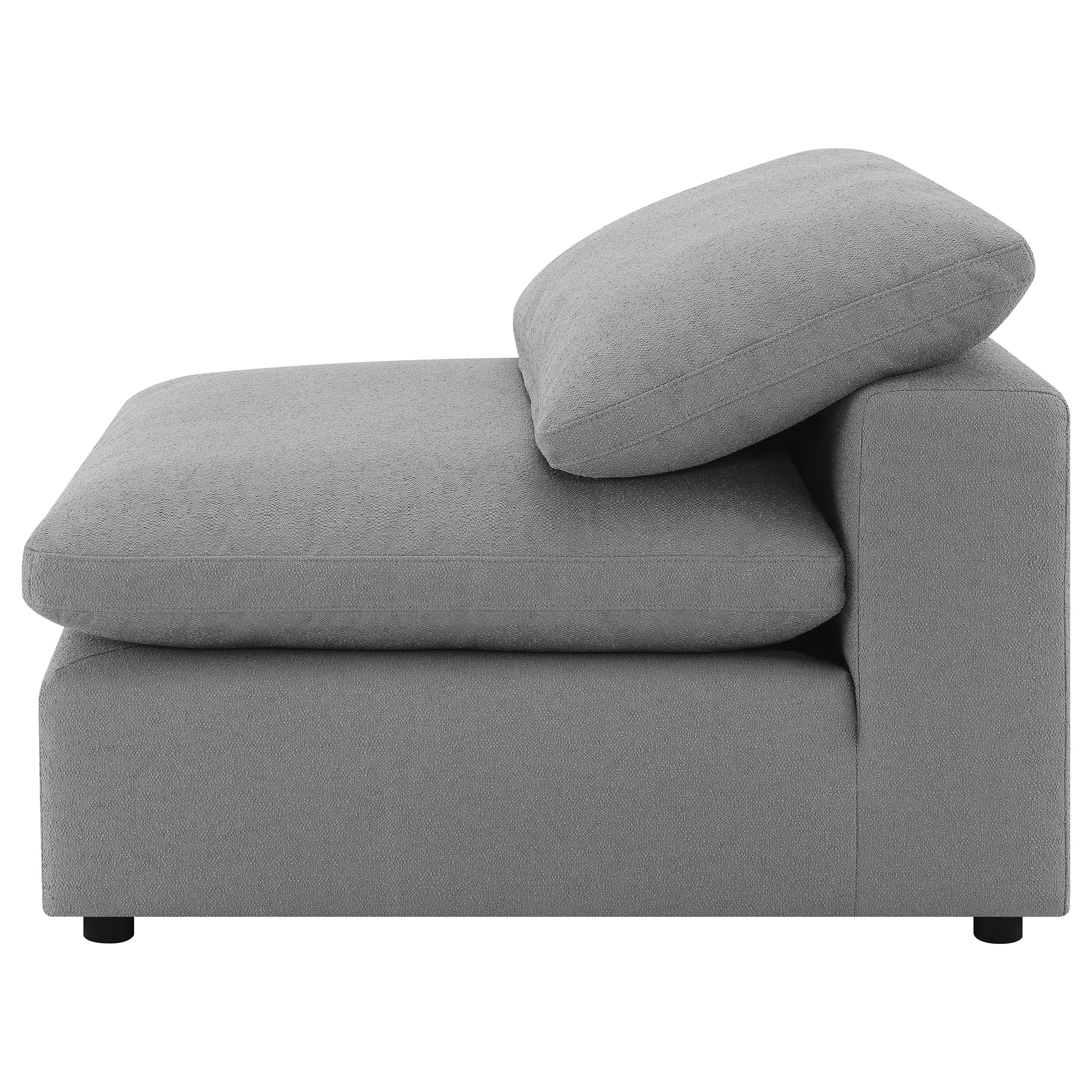 Raleigh Boucle Upholstered Modular Sectional Grey