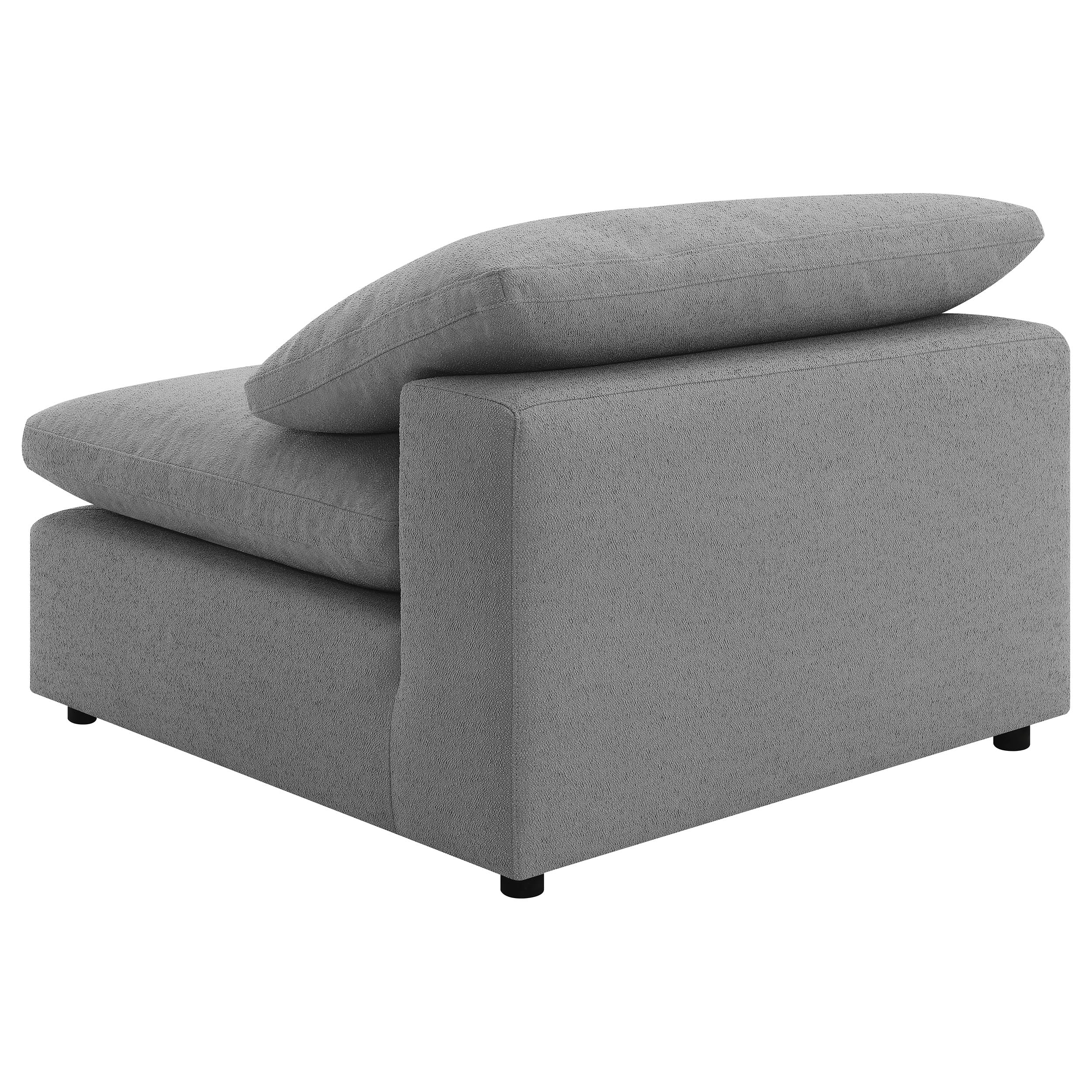 Raleigh Boucle Upholstered Modular Sectional Grey