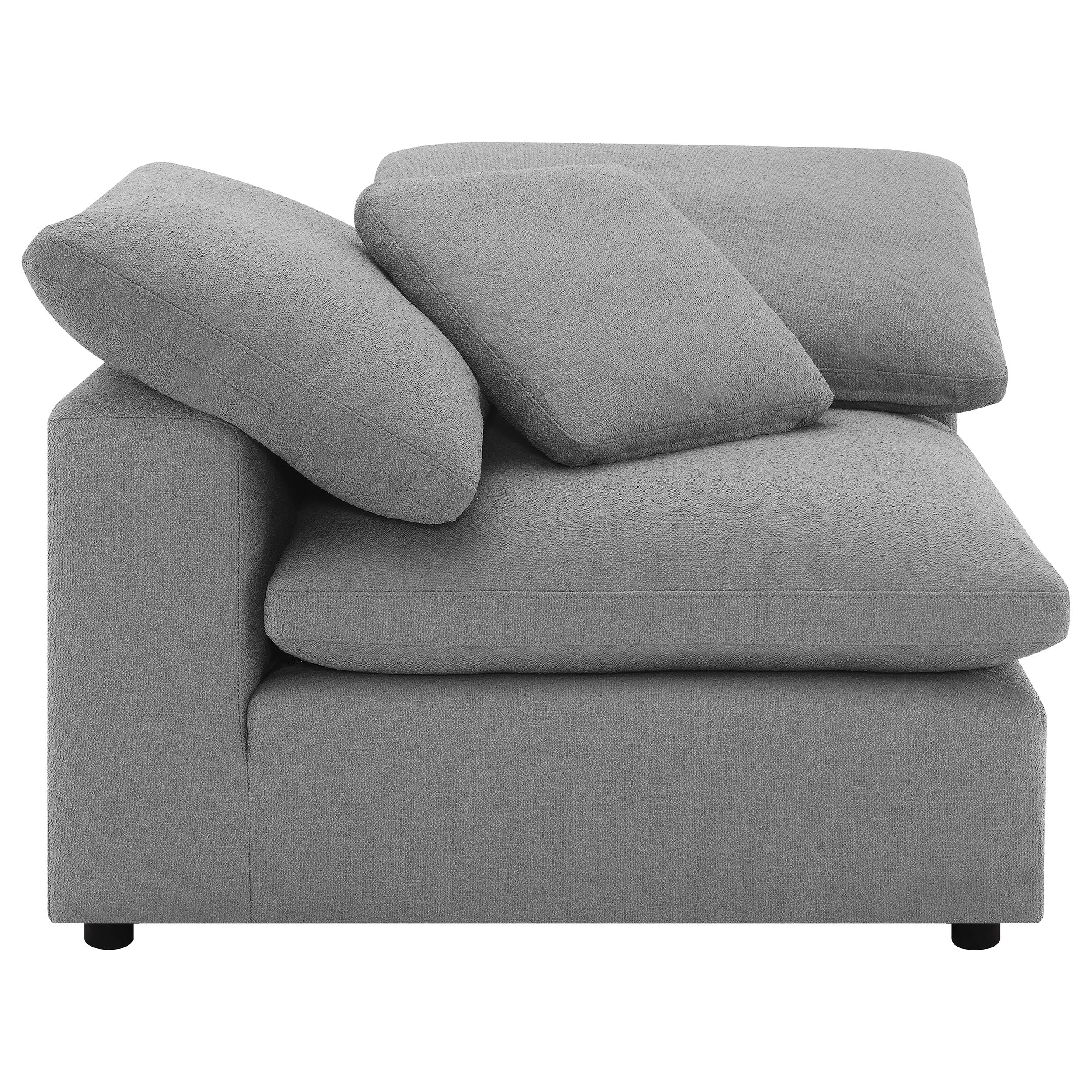 Raleigh Boucle Upholstered Modular Sectional Grey