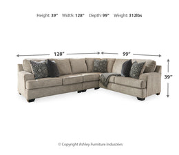 Bovarian Sectional with Ottoman
