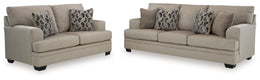 Stonemeade Sofa Chaise, Chair, and Ottoman
