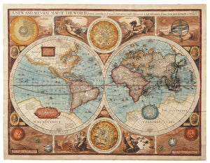 World Map Giclee Canvas