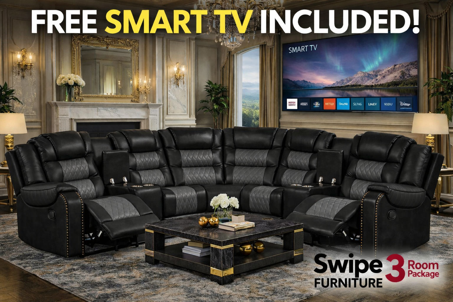 Jordon2 Reclining Sectional – NEW ARRIVAL