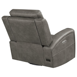 Brickston Triple Power Swivel Glider Recliner Charcoal