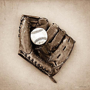Vintage Baseball By Jennifer Rigsby Giclee Canvas