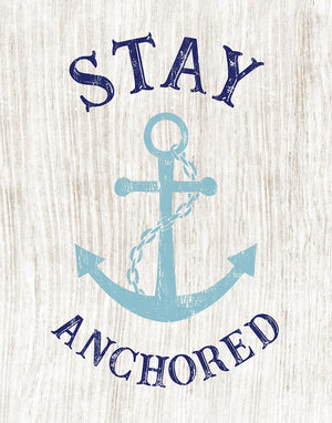 Stay Anchored By Cad Designs Giclee Canvas