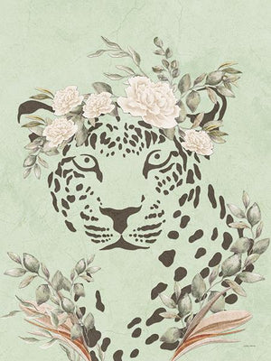 Safari Leopard Dreaming By Yass Naffas Designs Giclee Canvas