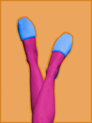 Neon Flats Giclee Canvas
