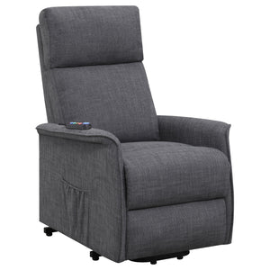 Herrera Upholstered Power Lift Massage Chair Beige