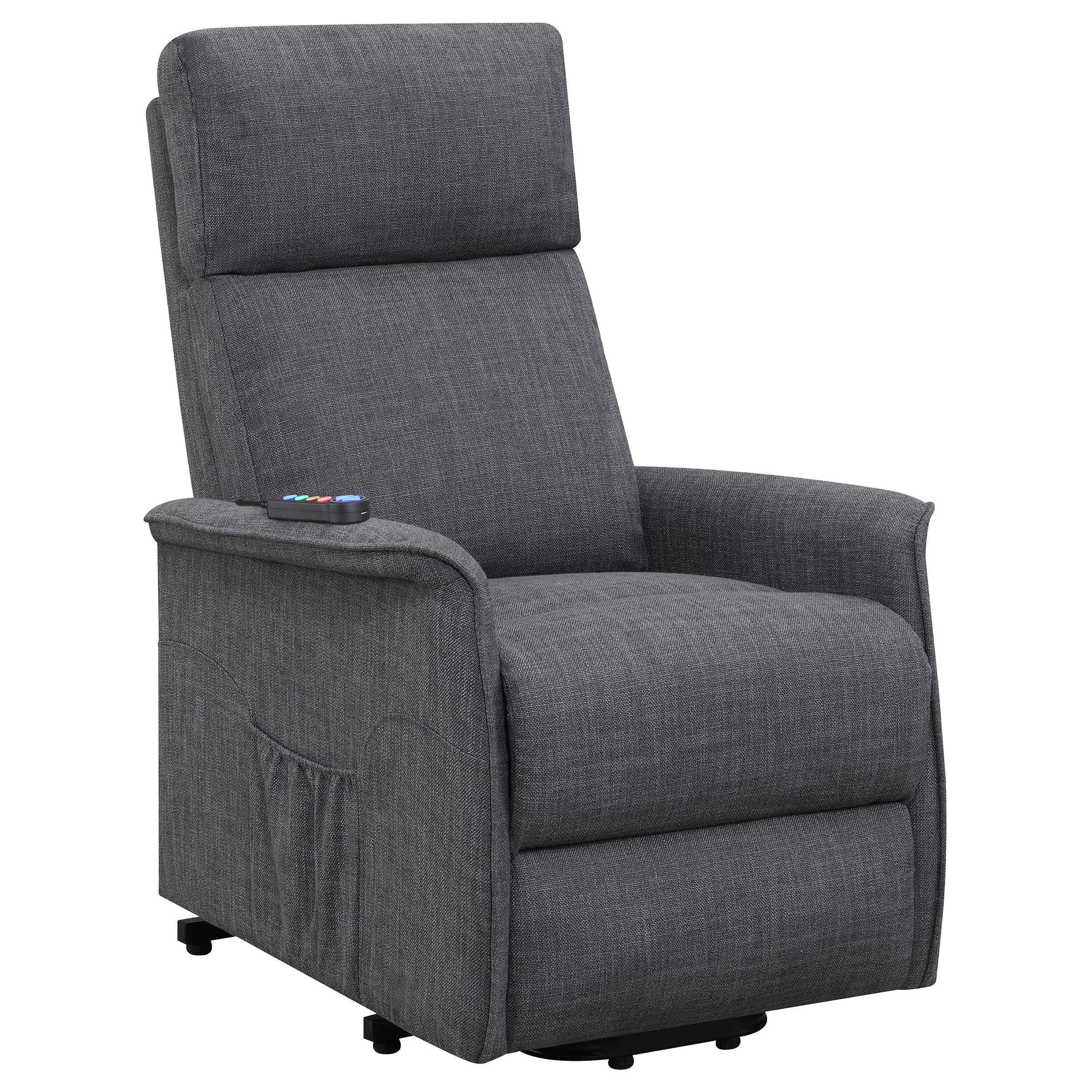 Herrera Upholstered Power Lift Massage Chair Beige