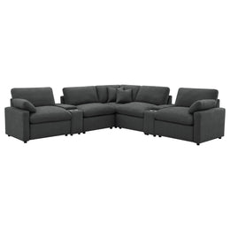 Collins Modular Power Reclining Sectional Dark Grey