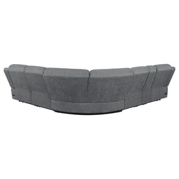 Bahrain Modular Power Reclining Sectional Charcoal