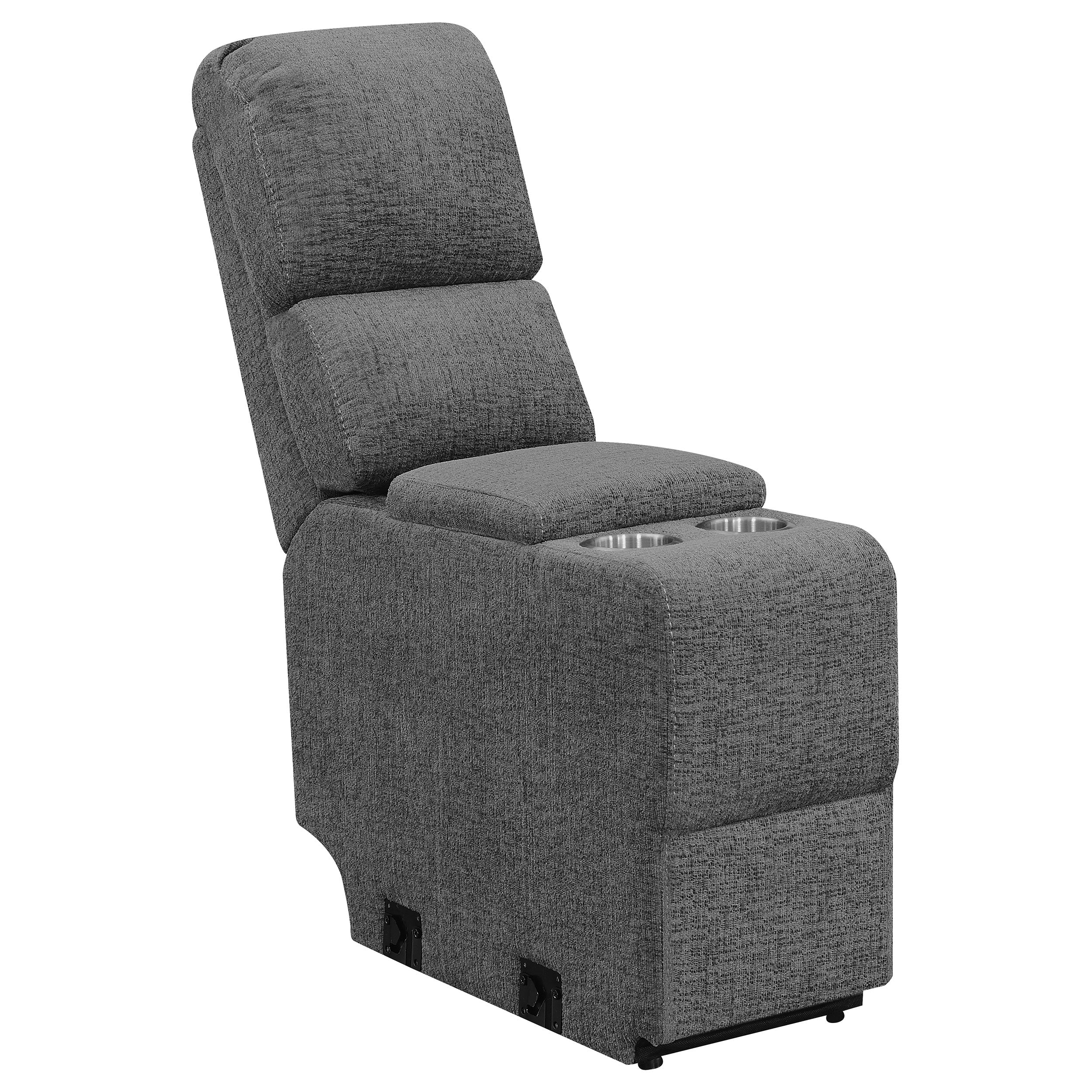 Bahrain Upholstered Home Theater Seating Charcoal
