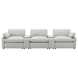 Collins Power Reclining Home Theater Seating Dark Grey