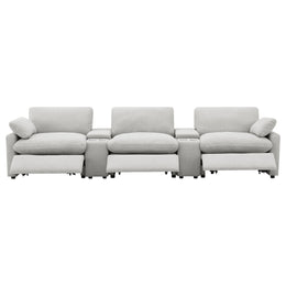 Collins Power Reclining Home Theater Seating Dark Grey