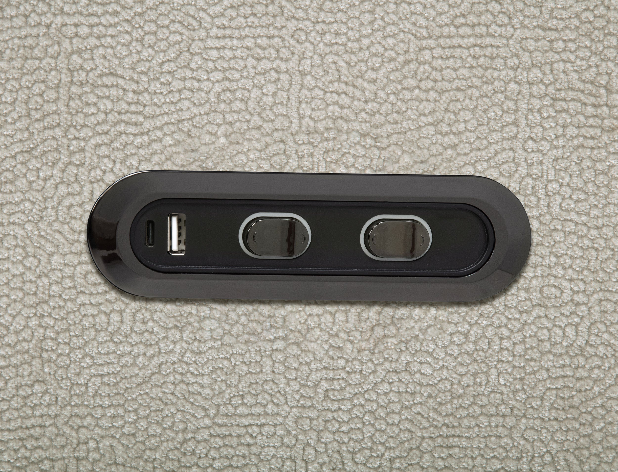 Kennett Chenille Upholstered Power Reclining Loveseat Ivory