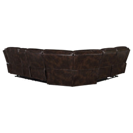 Sycamore Upholstered Power Reclining Sectional Sofa Grey