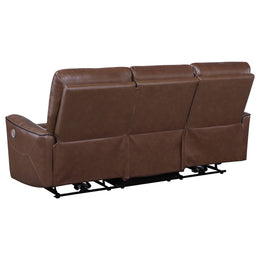 Greenfield Upholstered Power Reclining Sofa Dove Grey