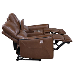 Greenfield Upholstered Power Reclining Loveseat Dove Grey